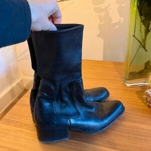 Elegant Black Heeled Boots for Women